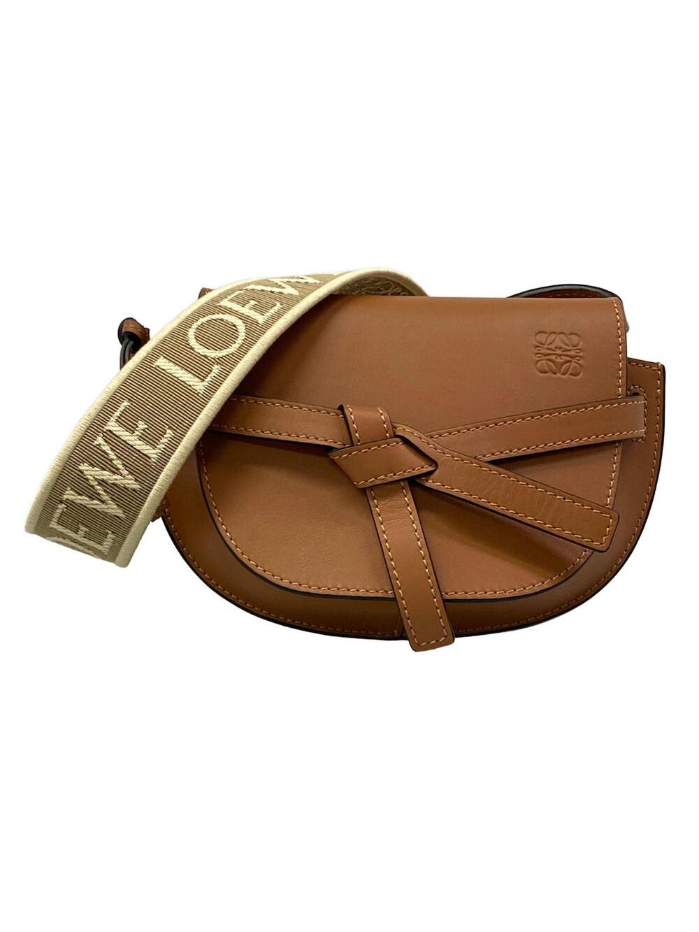 Loewe Gate Bag Mini Brown Cream Multi #351602L18B